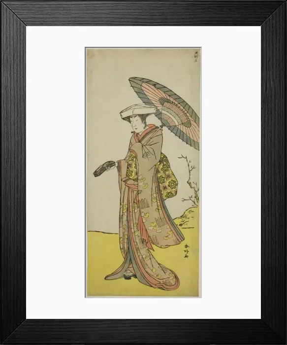 Framed Print : The Actor Nakayama Kojuro VI as Chinzei Hachiro Tametomo Disguised as Lady Hotoke. c Framed Print : The Actor Nakayama Kojuro VI as Chinzei Hachiro Tametomo Disguised as Lady Hotoke. c