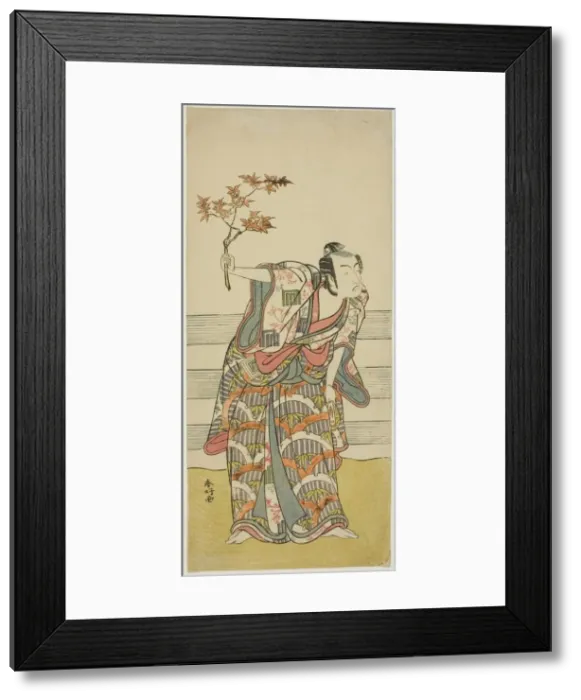 Framed Print : The Actor Ichikawa Monnosuke II in an Unidentified Role, c. 1785. Creator: Katsukawa Shunko Framed Print : The Actor Ichikawa Monnosuke II in an Unidentified Role, c. 1785. Creator: Katsukawa Shunko