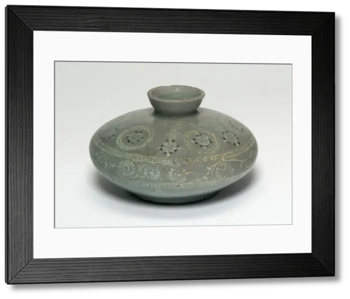 Framed Print : Oil Bottle with Chrysanthemum Flower Heads, Korea, Goryeo dynasty (918-1392) Framed Print : Oil Bottle with Chrysanthemum Flower Heads, Korea, Goryeo dynasty (918-1392)