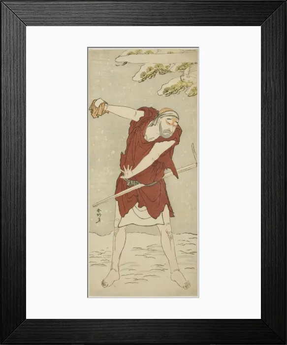 Framed Print : The Actor Onoe Matsusuke I as a Mendicant Monk in the Joruri Midarezaki Hana no Framed Print : The Actor Onoe Matsusuke I as a Mendicant Monk in the Joruri Midarezaki Hana no