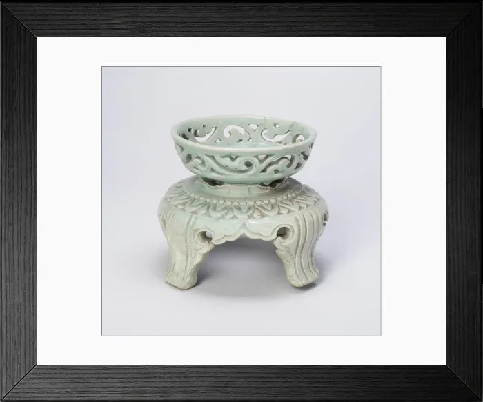 Framed Print : Quatrefoil Cup Stand, Korea, Goryeo dynasty (918-1392), mid-12th century Framed Print : Quatrefoil Cup Stand, Korea, Goryeo dynasty (918-1392), mid-12th century