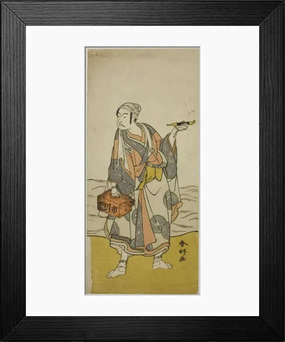 Framed Print : The Actor Ichikawa Yaozo II as the Boatman Jirosaku in the Play Oyafune Taiheiki... c Framed Print : The Actor Ichikawa Yaozo II as the Boatman Jirosaku in the Play Oyafune Taiheiki... c