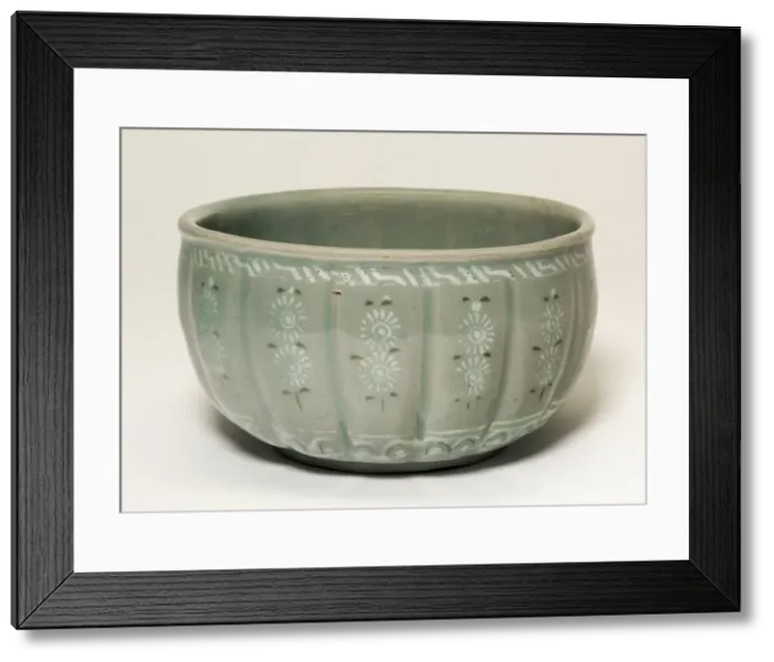 Framed Print : Fluted Bowl with Chrysanthemum Flower Heads, Korea, Goryeo dynasty (918-1392) Framed Print : Fluted Bowl with Chrysanthemum Flower Heads, Korea, Goryeo dynasty (918-1392)