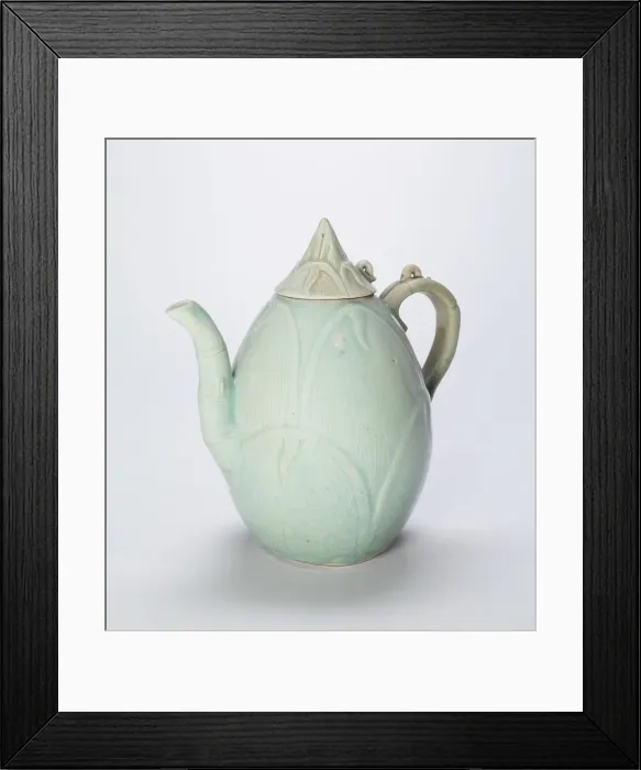 Framed Print : Ewer in the Form of a Bamboo Shoot, Korea, Goryeo dynasty (918-1392), mid-12th century Framed Print : Ewer in the Form of a Bamboo Shoot, Korea, Goryeo dynasty (918-1392), mid-12th century
