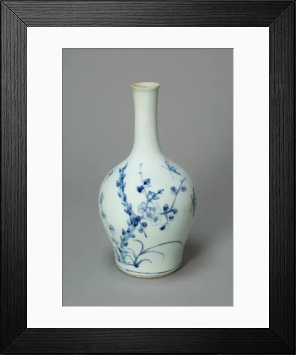 Framed Print : Vase with Cherry Blossom Branch and Bamboos, Korea, Joseon dynasty (1392-1910) Framed Print : Vase with Cherry Blossom Branch and Bamboos, Korea, Joseon dynasty (1392-1910)