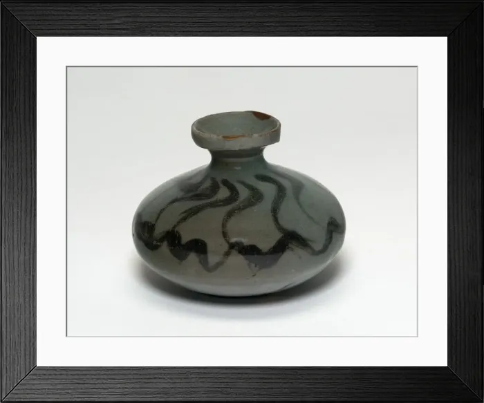 Framed Print : Oil Bottle with Scrollwork, Korea, Goryeo dynasty (918-1392), mid-12th century Framed Print : Oil Bottle with Scrollwork, Korea, Goryeo dynasty (918-1392), mid-12th century