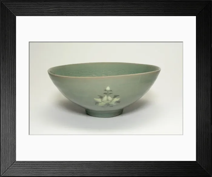 Framed Print : Bowl with Stylized Peonies, Korea, Goryeo dynasty (918-1392), 12th century Framed Print : Bowl with Stylized Peonies, Korea, Goryeo dynasty (918-1392), 12th century