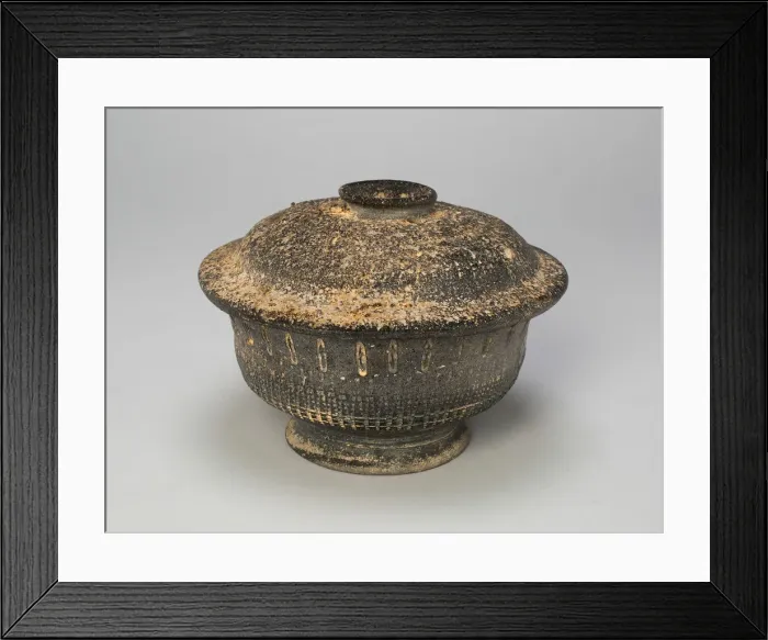 Framed Print : Covered Bowl, Korea, Unified Silla dynasty (668-935), 7th / 8th century. Creator: Unknown Framed Print : Covered Bowl, Korea, Unified Silla dynasty (668-935), 7th / 8th century. Creator: Unknown