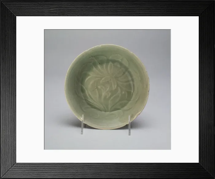 Framed Print : Bowl with Stylized Flowers and Leaves, Korea, Goryeo dynasty (918-1392) Framed Print : Bowl with Stylized Flowers and Leaves, Korea, Goryeo dynasty (918-1392)
