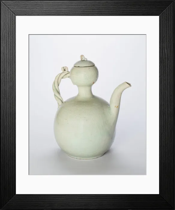 Framed Print : Gourd-Shaped Ewer with Twisted Handle, Korea, Goryeo dynasty (918-1392), mid-12th century Framed Print : Gourd-Shaped Ewer with Twisted Handle, Korea, Goryeo dynasty (918-1392), mid-12th century