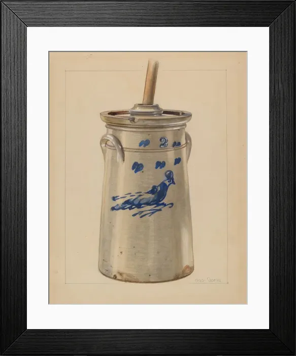 Framed Print : Churn, c. 1936. Creator: John Fisk Framed Print : Churn, c. 1936. Creator: John Fisk