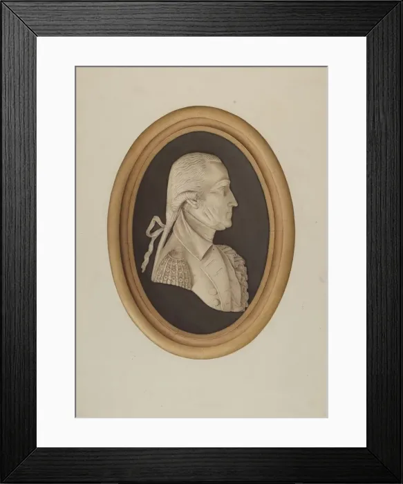 Framed Print : Bust of Washington, 1935 / 1942. Creator: Jane Iverson Framed Print : Bust of Washington, 1935 / 1942. Creator: Jane Iverson