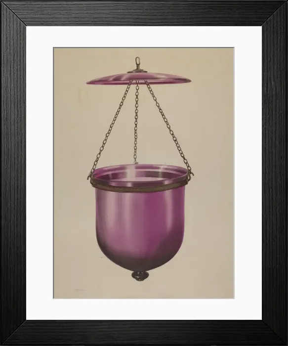 Framed Print : Hanging Lamp, 1935 / 1942. Creator: Isidore Steinberg Framed Print : Hanging Lamp, 1935 / 1942. Creator: Isidore Steinberg