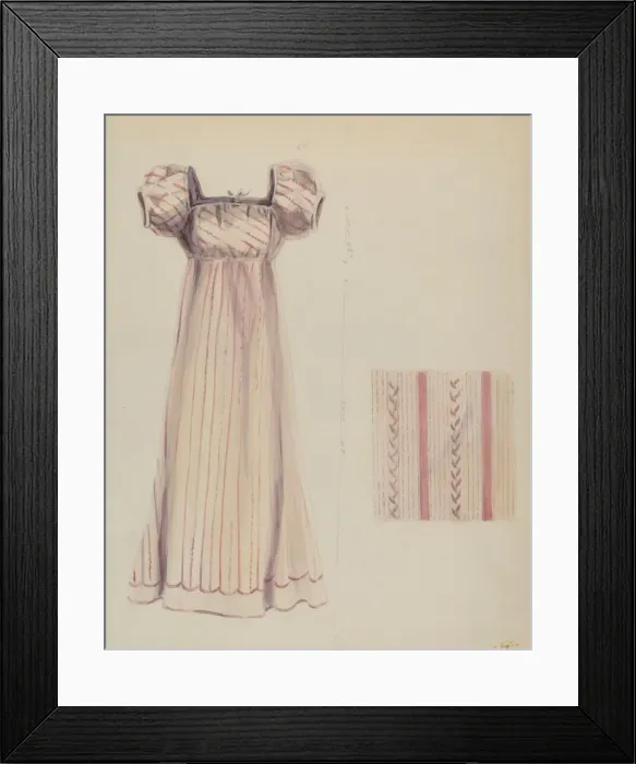 Framed Print : Silk Dress, c. 1936. Creator: Ella Josephine Sterling Framed Print : Silk Dress, c. 1936. Creator: Ella Josephine Sterling