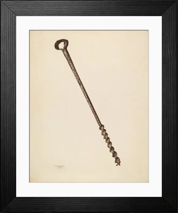 Framed Print : Ship Builders Auger, 1938. Creator: Erwin Stenzel