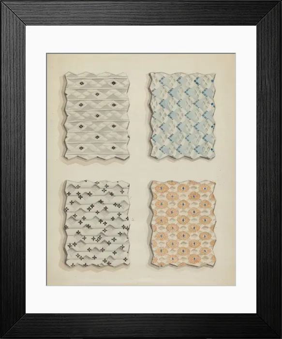 Framed Print : Fabric Swatches, 1935 / 1942. Creator: Robert Stewart Framed Print : Fabric Swatches, 1935 / 1942. Creator: Robert Stewart