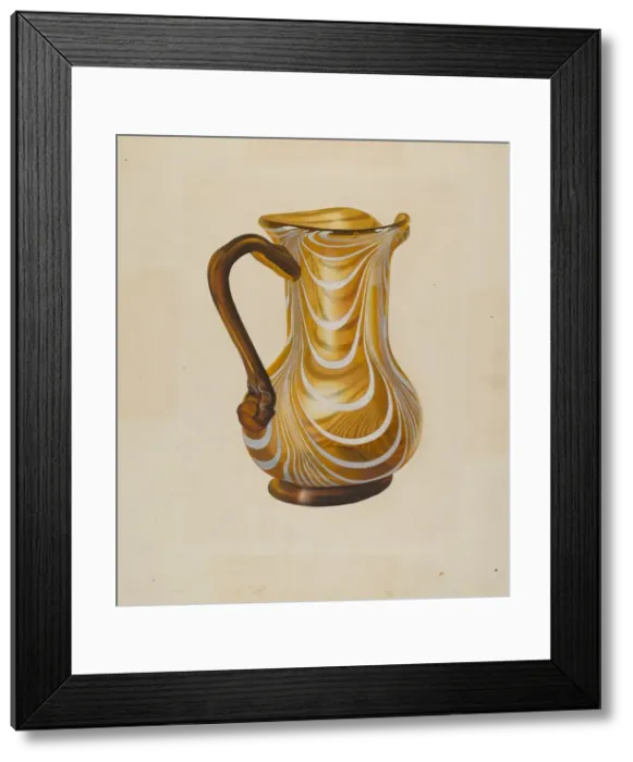 Framed Print : Pitcher, 1935  /  1942. Creator: Isidore Steinberg