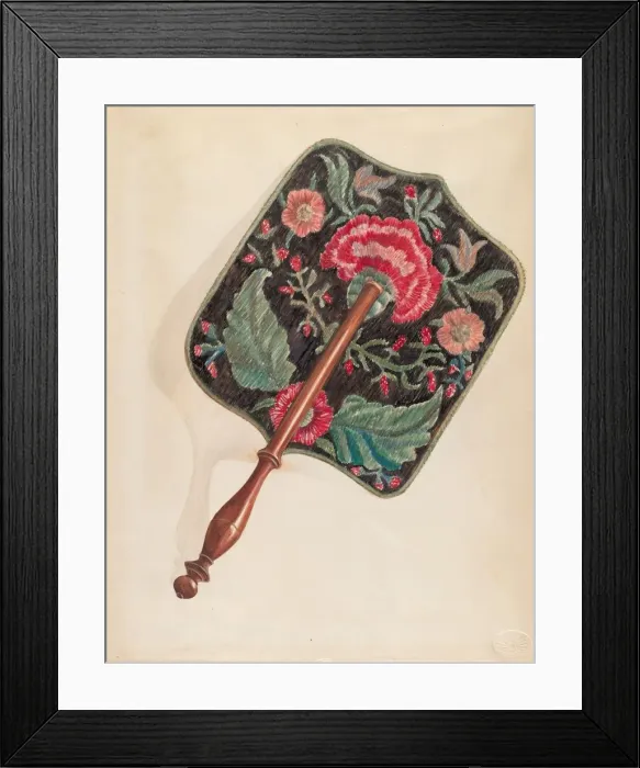 Framed Print : Fan, c. 1936. Creator: Ella Josephine Sterling Framed Print : Fan, c. 1936. Creator: Ella Josephine Sterling