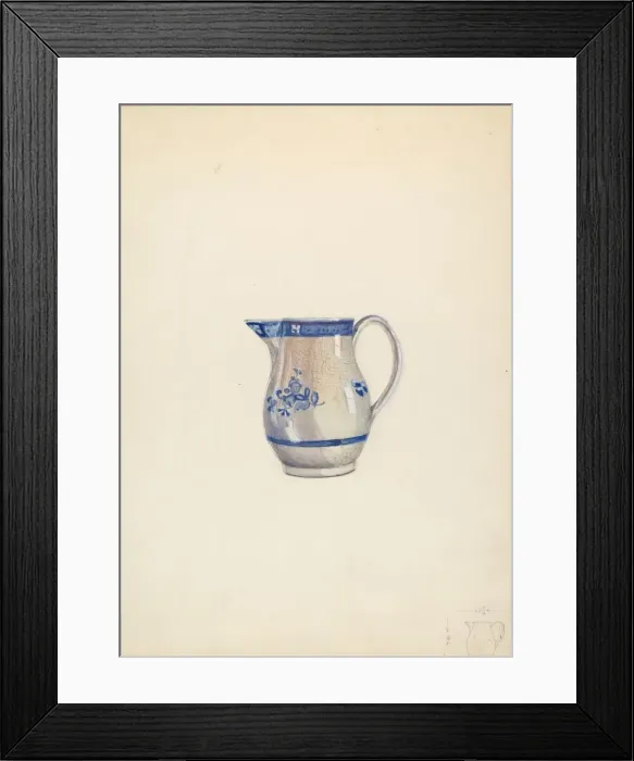 Framed Print : Cream Pitcher, c. 1936. Creator: Ella Josephine Sterling Framed Print : Cream Pitcher, c. 1936. Creator: Ella Josephine Sterling