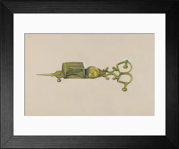 Framed Print : Candle Snuffer, 1935 / 1942. Creator: Florence Stevenson Framed Print : Candle Snuffer, 1935 / 1942. Creator: Florence Stevenson