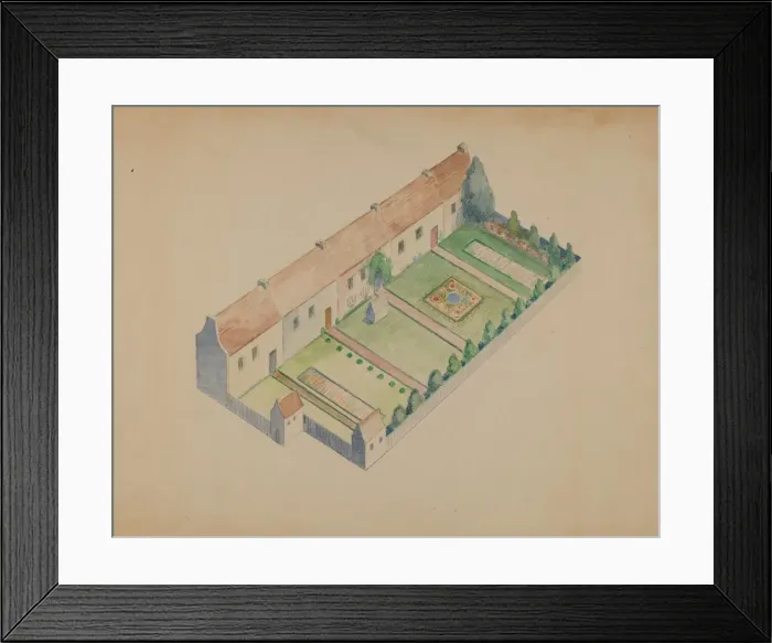 Framed Print : Block Plan, 1935 / 1942. Creator: George Stonehill Framed Print : Block Plan, 1935 / 1942. Creator: George Stonehill