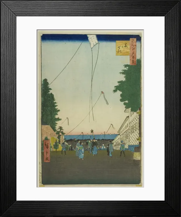 Framed Print : Kasumigaseki, from the series One Hundred Famous Views of Edo (Meisho Edo hyakkei), 1857. Creator: Ando Hiroshige. Kasumigaseki, from the series One Hundred Famous Views of Edo (Meisho Edo hyakkei), 1857 Framed Print : Kasumigaseki, from the series One Hundred Famous Views of Edo (Meisho Edo hyakkei), 1857. Creator: Ando Hiroshige. Kasumigaseki, from the series One Hundred Famous Views of Edo (Meisho Edo hyakkei), 1857