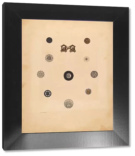 Buttons, 1937. Creator: Isidore Steinberg