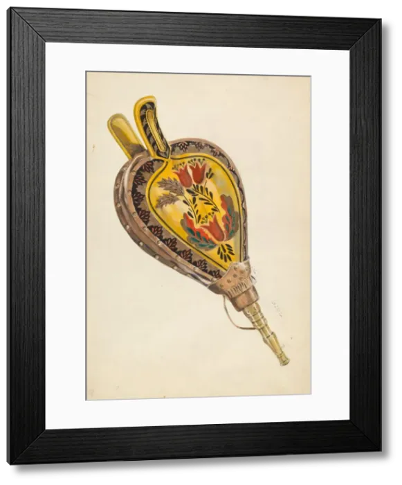 Framed Print : Painted Bellows, c. 1936. Creator: Ella Josephine Sterling Framed Print : Painted Bellows, c. 1936. Creator: Ella Josephine Sterling
