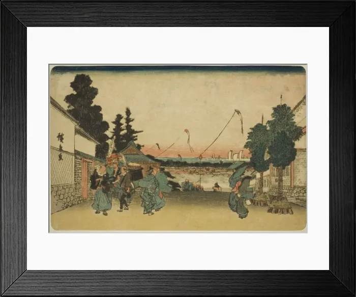 Framed Print : Kasumigaseki, from the series Famous Places in Edo (Koto meisho), c. 1839 / 42. Creator: Ando Hiroshige. Kasumigaseki, from the series Famous Places in Edo (Koto meisho), c. 1839 / 42. Creator: Ando Hiroshige Framed Print : Kasumigaseki, from the series Famous Places in Edo (Koto meisho), c. 1839 / 42. Creator: Ando Hiroshige. Kasumigaseki, from the series Famous Places in Edo (Koto meisho), c. 1839 / 42. Creator: Ando Hiroshige