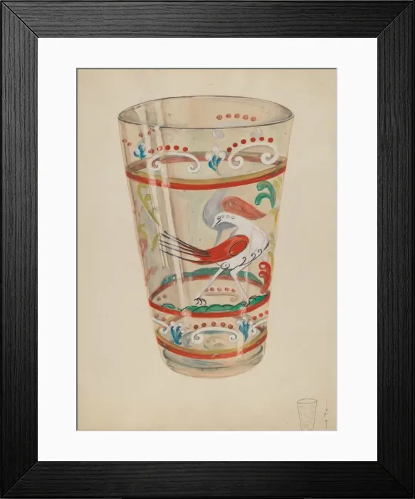 Framed Print : Vase, c. 1936. Creator: Ella Josephine Sterling Framed Print : Vase, c. 1936. Creator: Ella Josephine Sterling
