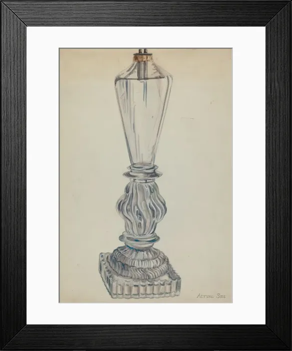 Framed Print : Lamp, c. 1936. Creator: Ella Josephine Sterling Framed Print : Lamp, c. 1936. Creator: Ella Josephine Sterling