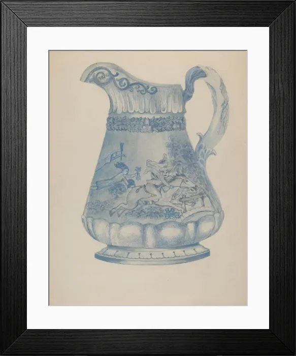 Framed Print : Beer Pitcher, c. 1936. Creator: Florence Stevenson