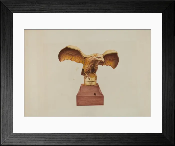 Framed Print : Flag Pole Holder, c. 1937. Creator: Arthur Stewart Framed Print : Flag Pole Holder, c. 1937. Creator: Arthur Stewart