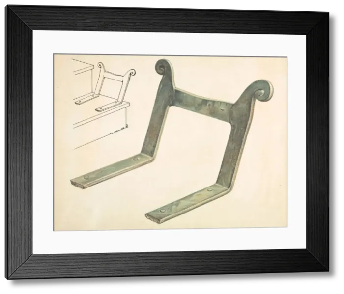 Framed Print : Amana Shoe Scraper, c. 1937. Creator: Arthur Stewart Framed Print : Amana Shoe Scraper, c. 1937. Creator: Arthur Stewart