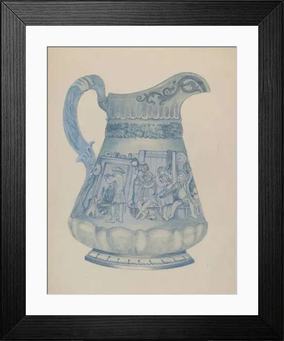 Framed Print : Beer Pitcher, c. 1936. Creator: Florence Stevenson Framed Print : Beer Pitcher, c. 1936. Creator: Florence Stevenson