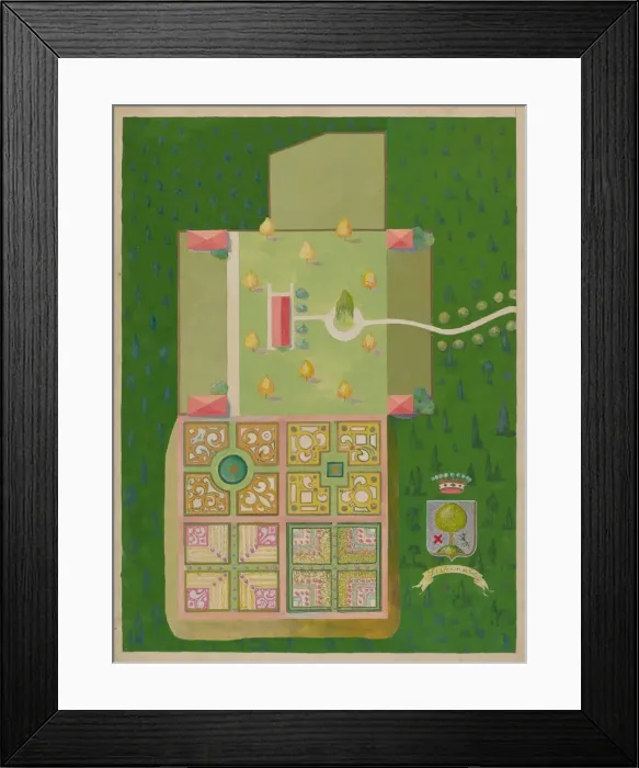 Framed Print : Lispenards Estate and Gardens, c. 1936. Creator: George Stonehill Framed Print : Lispenards Estate and Gardens, c. 1936. Creator: George Stonehill