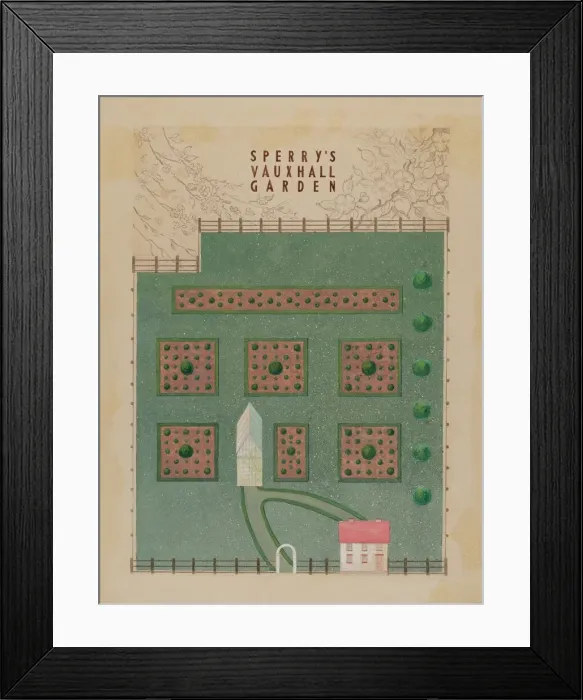 Framed Print : Sperry Gardens, c. 1936. Creator: George Stonehill Framed Print : Sperry Gardens, c. 1936. Creator: George Stonehill