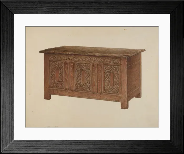 Framed Print : Chest, c. 1937. Creator: Charles Squires Framed Print : Chest, c. 1937. Creator: Charles Squires