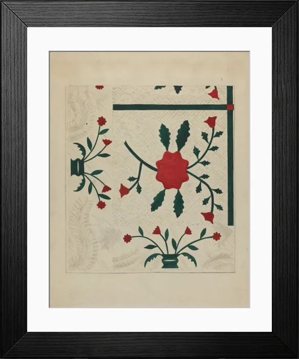 Framed Print : Quilt, c. 1936. Creator: Robert Stewart Framed Print : Quilt, c. 1936. Creator: Robert Stewart