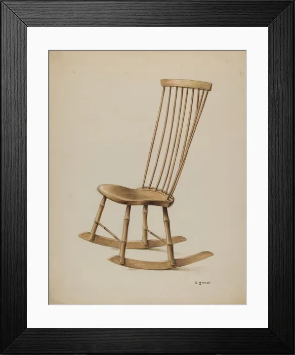 Framed Print : Rocker, c. 1937. Creator: Robert Stewart Framed Print : Rocker, c. 1937. Creator: Robert Stewart