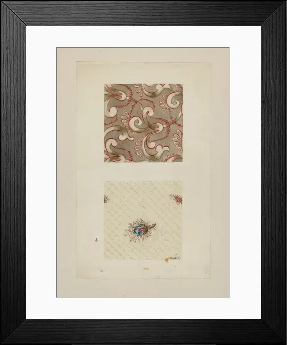 Framed Print : Vest Material, c. 1936. Creator: Robert Stewart Framed Print : Vest Material, c. 1936. Creator: Robert Stewart