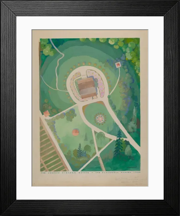 Framed Print : Joseph Fisher Estate, c. 1936. Creator: George Stonehill Framed Print : Joseph Fisher Estate, c. 1936. Creator: George Stonehill