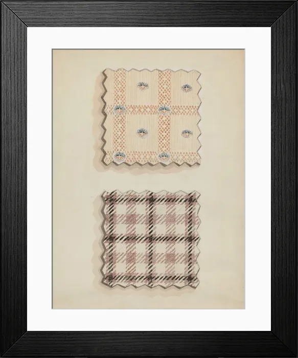 Framed Print : Vest Material, c. 1936. Creator: Robert Stewart Framed Print : Vest Material, c. 1936. Creator: Robert Stewart