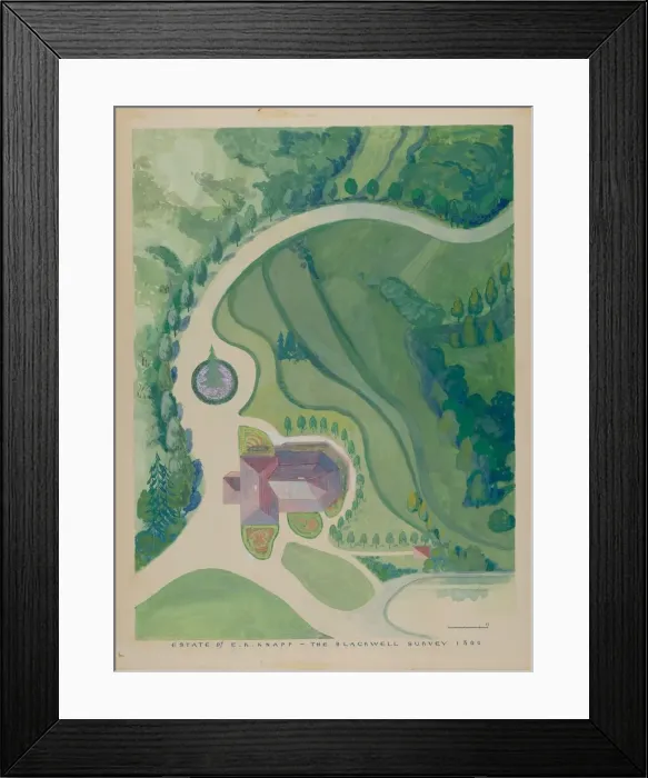 Framed Print : Peter K. Knapp Estate, c. 1936. Creator: George Stonehill Framed Print : Peter K. Knapp Estate, c. 1936. Creator: George Stonehill