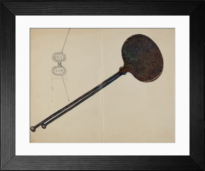 Framed Print : Waffle Iron, c. 1937. Creator: Florence Stevenson Framed Print : Waffle Iron, c. 1937. Creator: Florence Stevenson