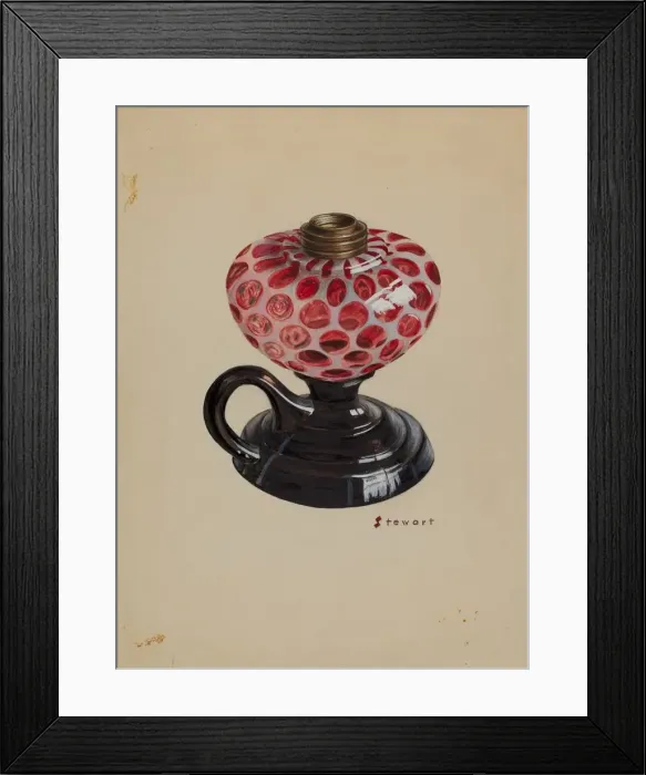 Framed Print : Lamp, c. 1937. Creator: Robert Stewart Framed Print : Lamp, c. 1937. Creator: Robert Stewart