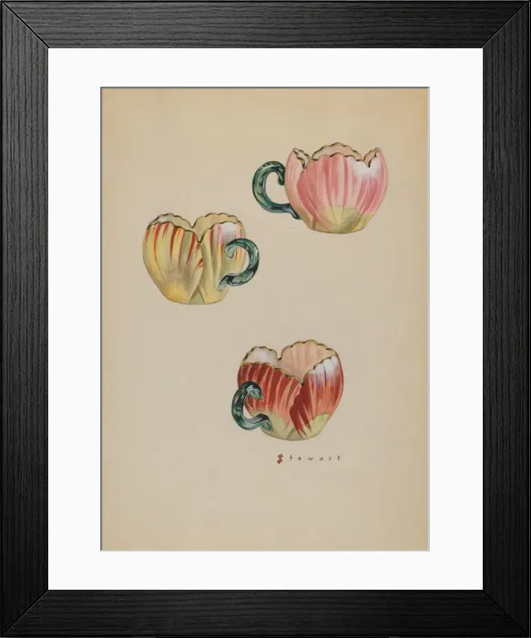 Framed Print : Tulip Cups, c. 1937. Creator: Robert Stewart Framed Print : Tulip Cups, c. 1937. Creator: Robert Stewart