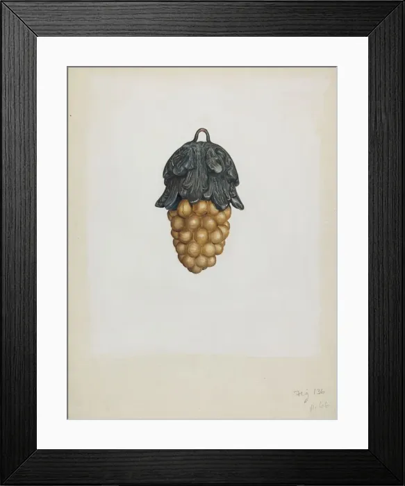Framed Print : Bunch of Grapes, c. 1937. Creator: Alice Stearns Framed Print : Bunch of Grapes, c. 1937. Creator: Alice Stearns