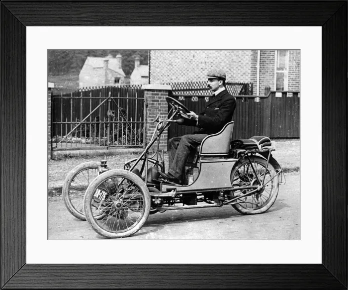Framed Print : 1904 Ribble 8hp tricar. Creator: Unknown Framed Print : 1904 Ribble 8hp tricar. Creator: Unknown