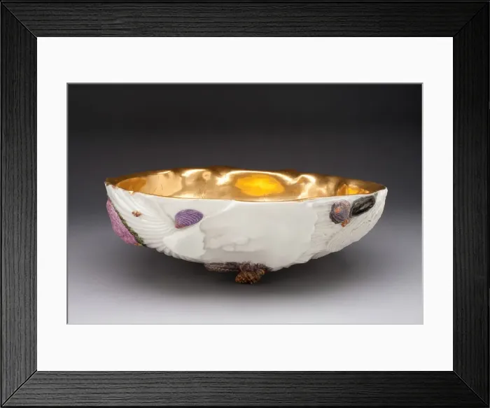 Framed Print : Basin, Capodimonte, c. 1745. Creators: Capodimonte Porcelain Manufactory, Giuseppe Gricci Framed Print : Basin, Capodimonte, c. 1745. Creators: Capodimonte Porcelain Manufactory, Giuseppe Gricci